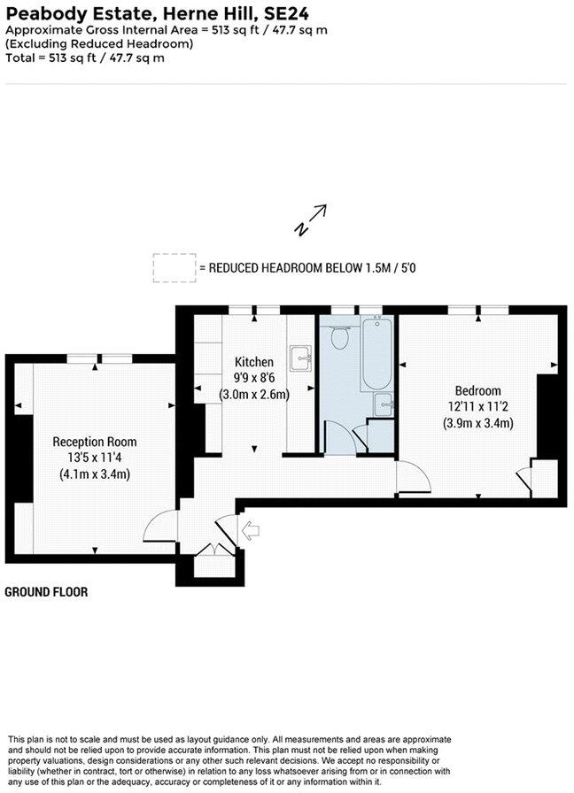 Peabody Estate, Rosendale Road, London, SE24 floorplan