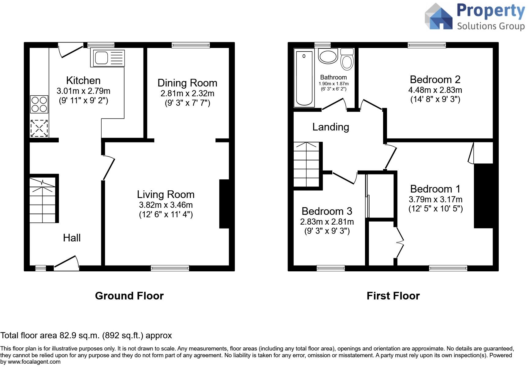 Gresham Road, Worcester, Worcestershire floorplan