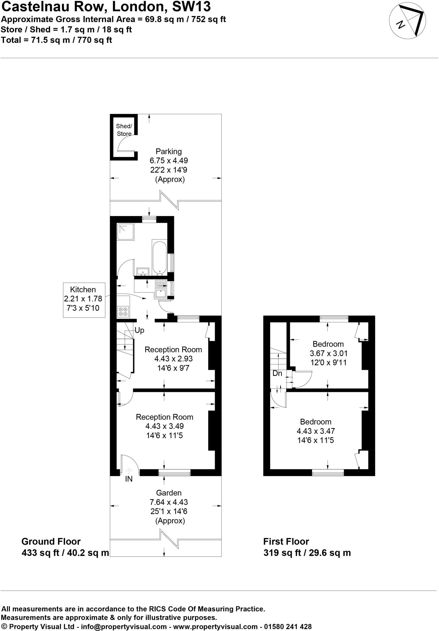 Castelnau Row floorplan