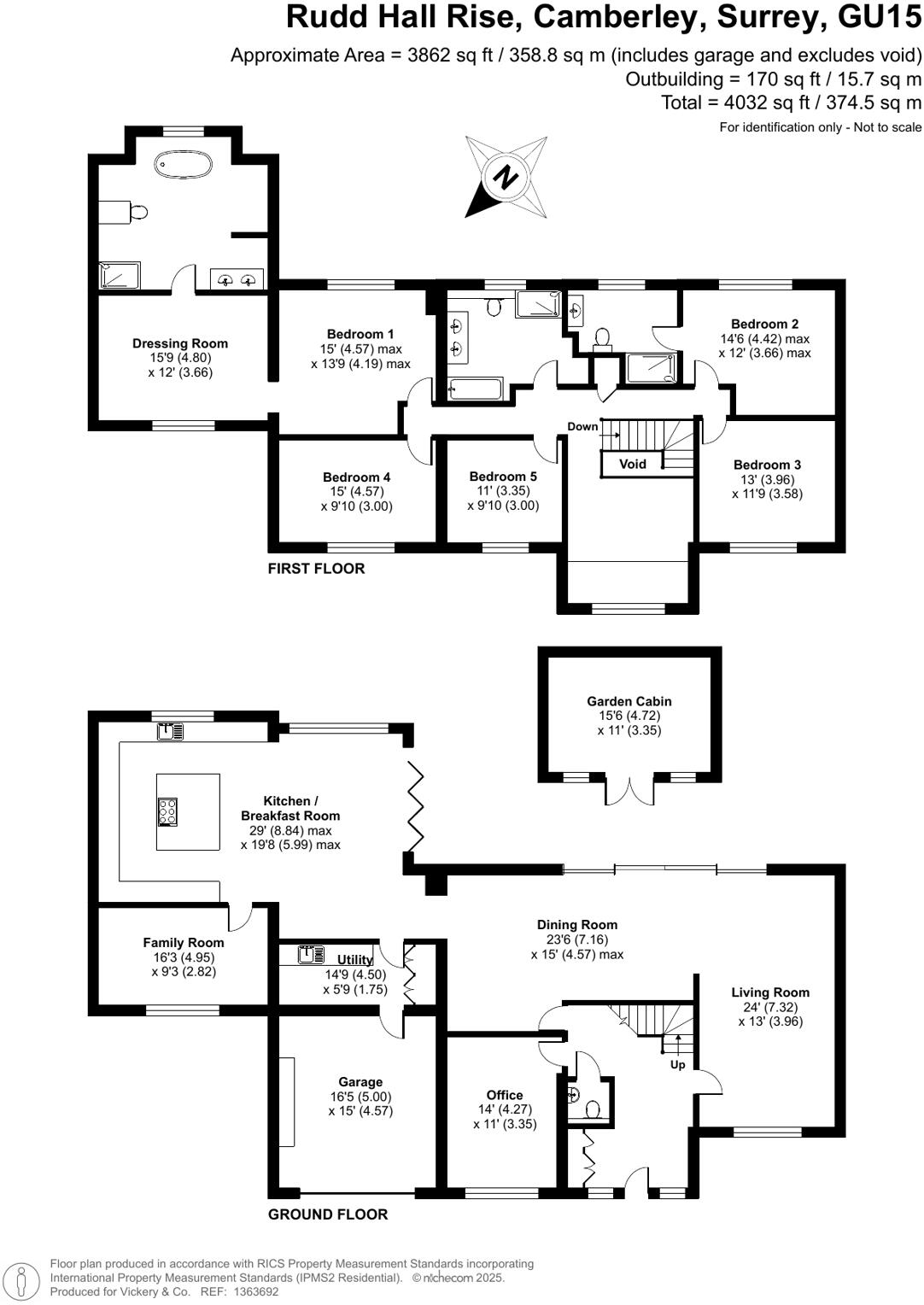 Rudd Hall Rise, Camberley, Surrey, GU15 floorplan