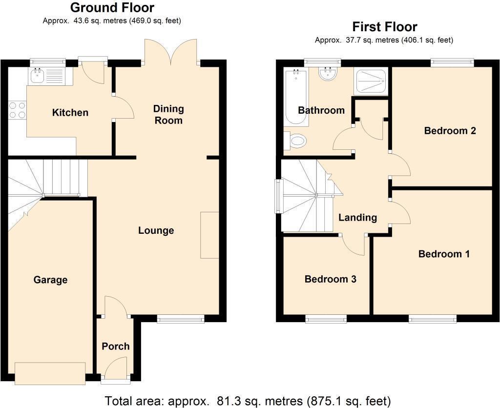 Woodlands Court, Tanyfron, Wrexham floorplan