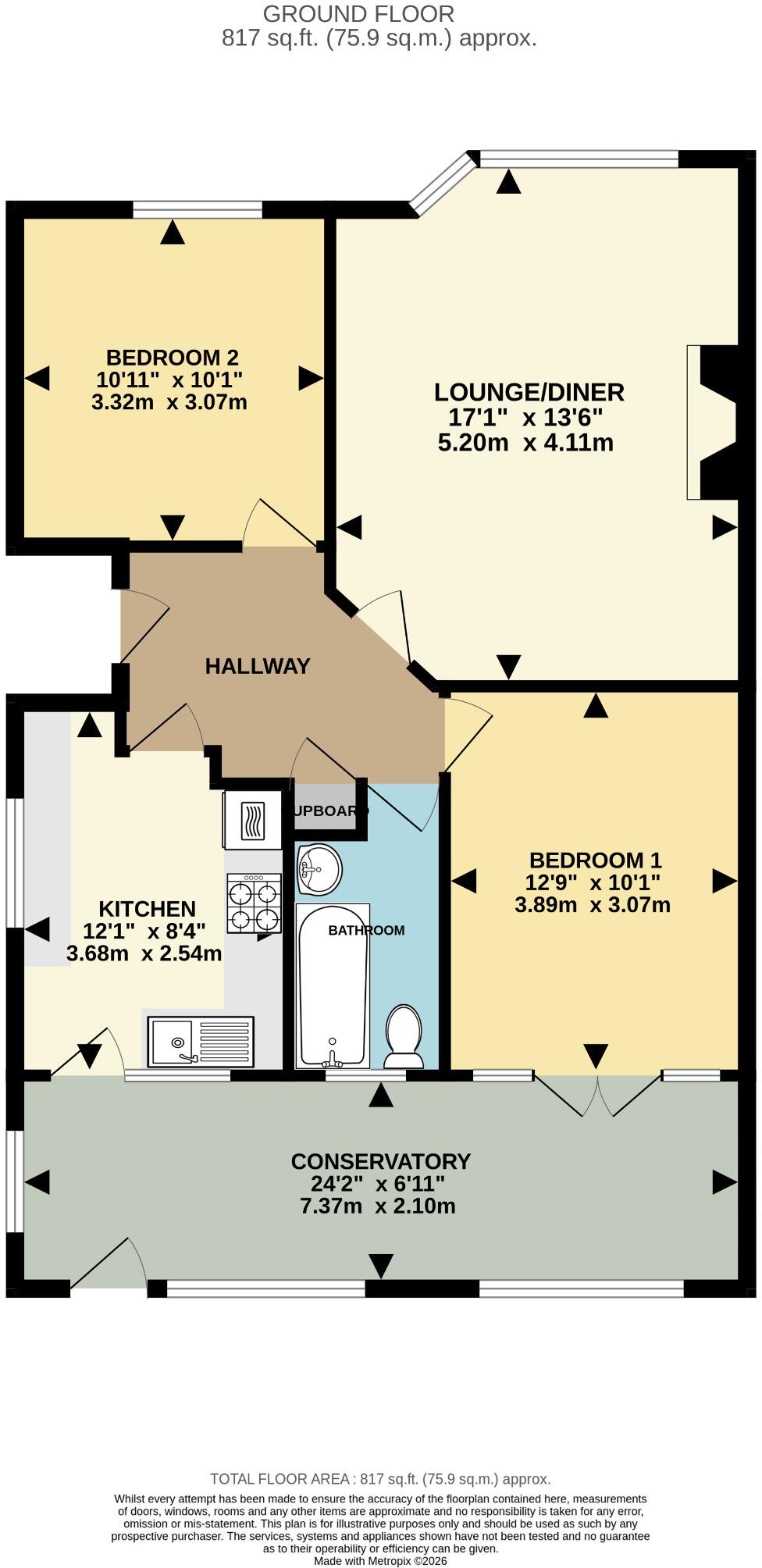 Yew Tree Avenue, Cowplain floorplan