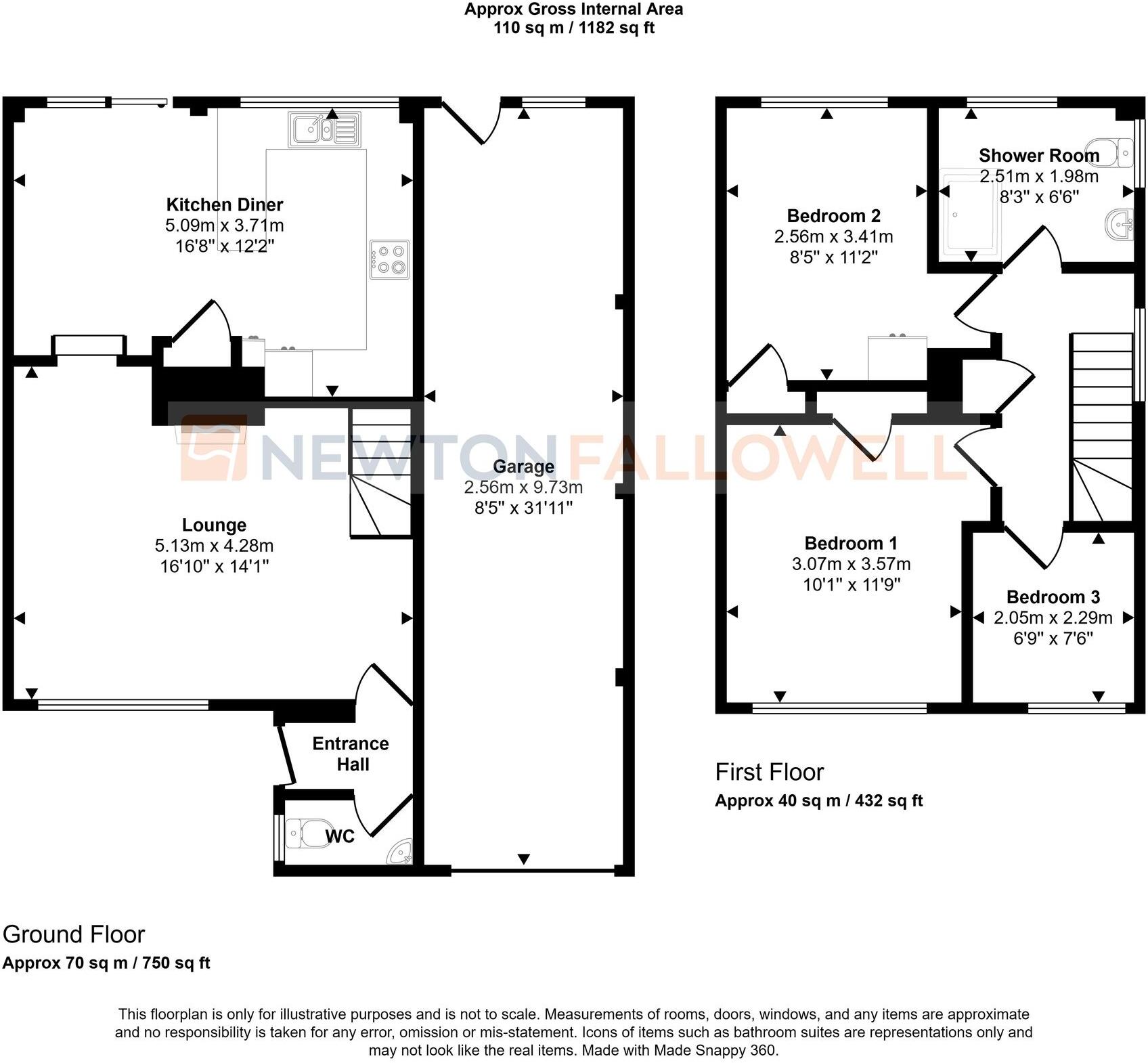 Hyholmes, Bretton, Peterborough, PE3 floorplan
