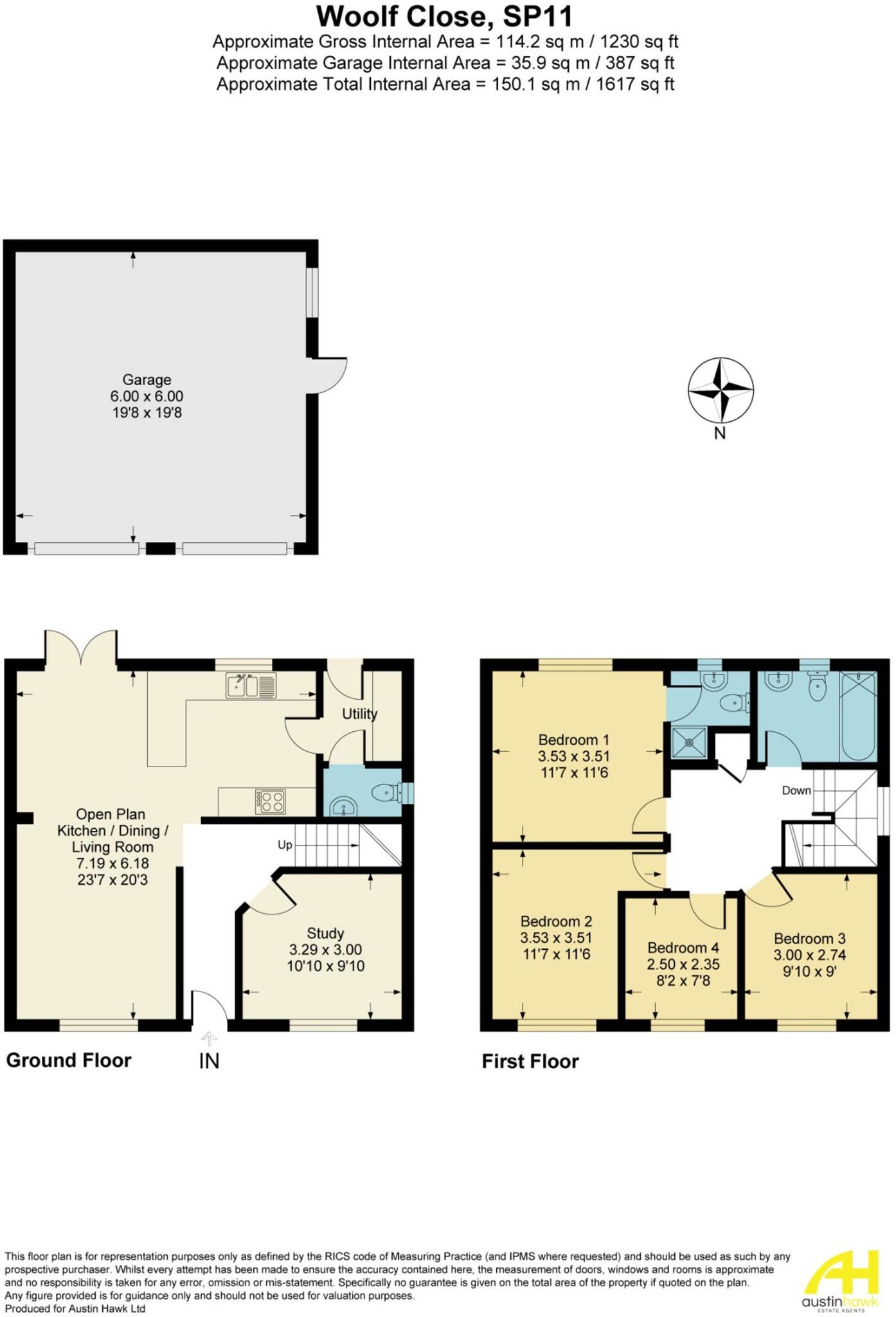 Woolf Close, Andover, SP11 floorplan