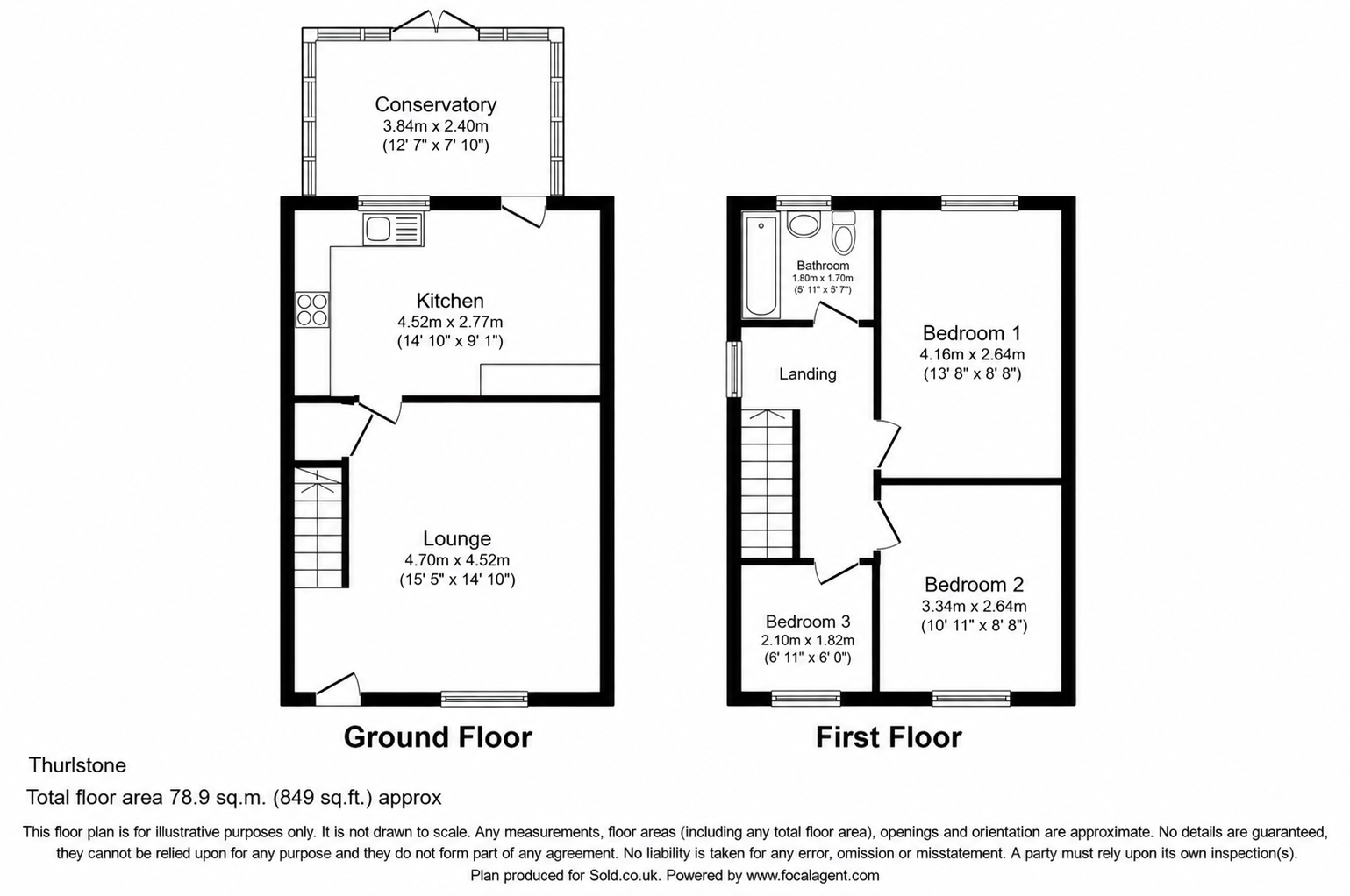 Towngate, Thurlstone, Sheffield, S36 9RH floorplan