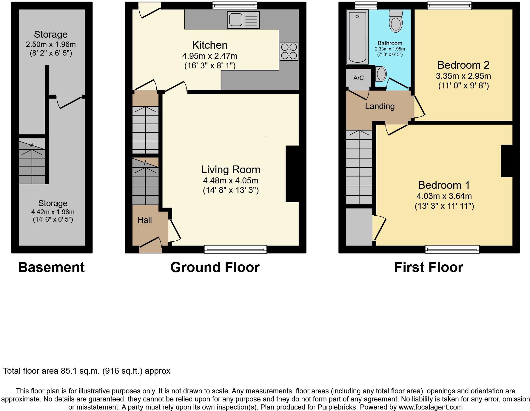 Westerton Road, Wakefield, WF3 floorplan