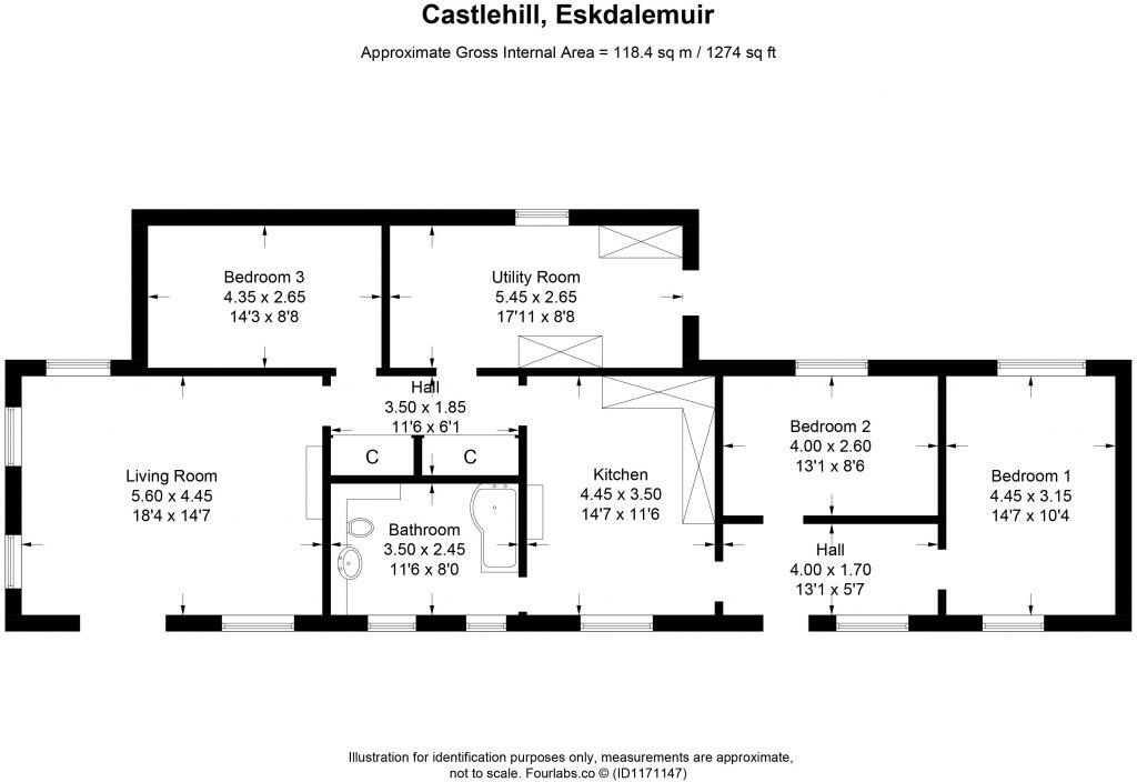 Castlehill, Eskdalemuir, Langholm, DG13 0PJ floorplan
