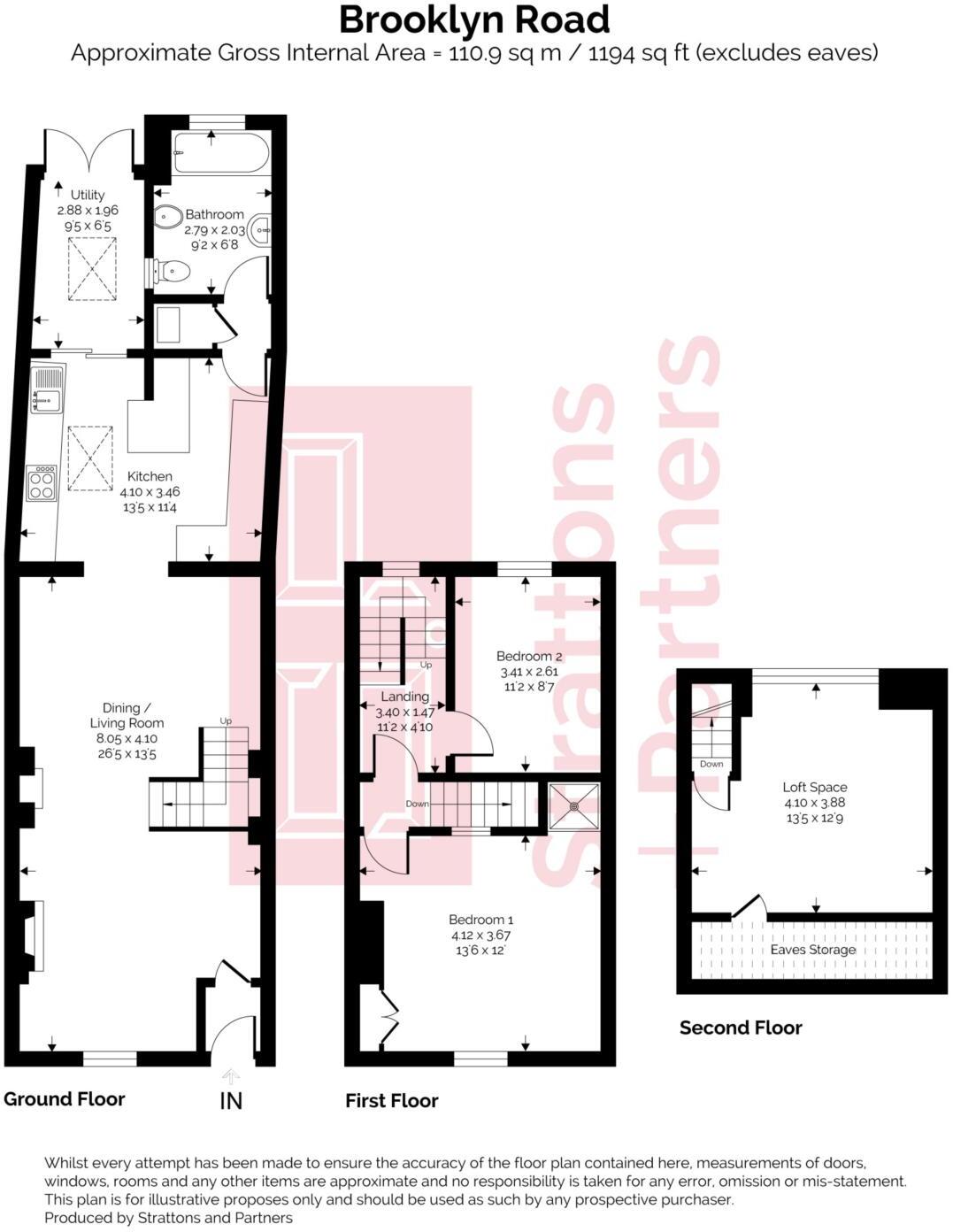 Brooklyn Road, Bath floorplan