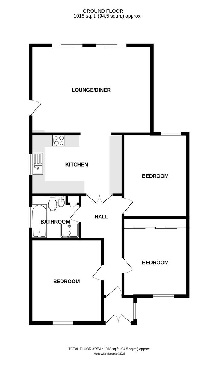South View Road, South Benfleet. floorplan