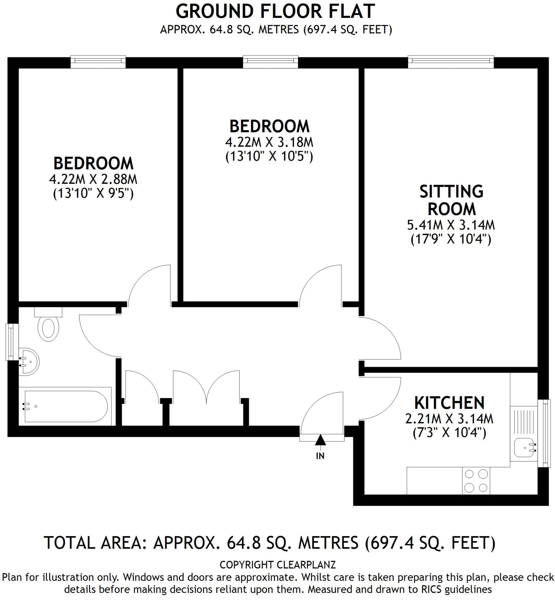 15, Chandlers Court, Tidworth floorplan
