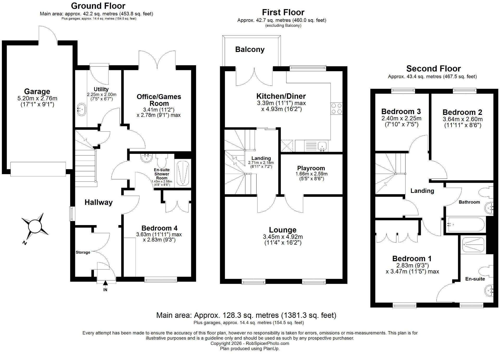 56, Presland Way, Irthlingborough, NN9 5UL floorplan