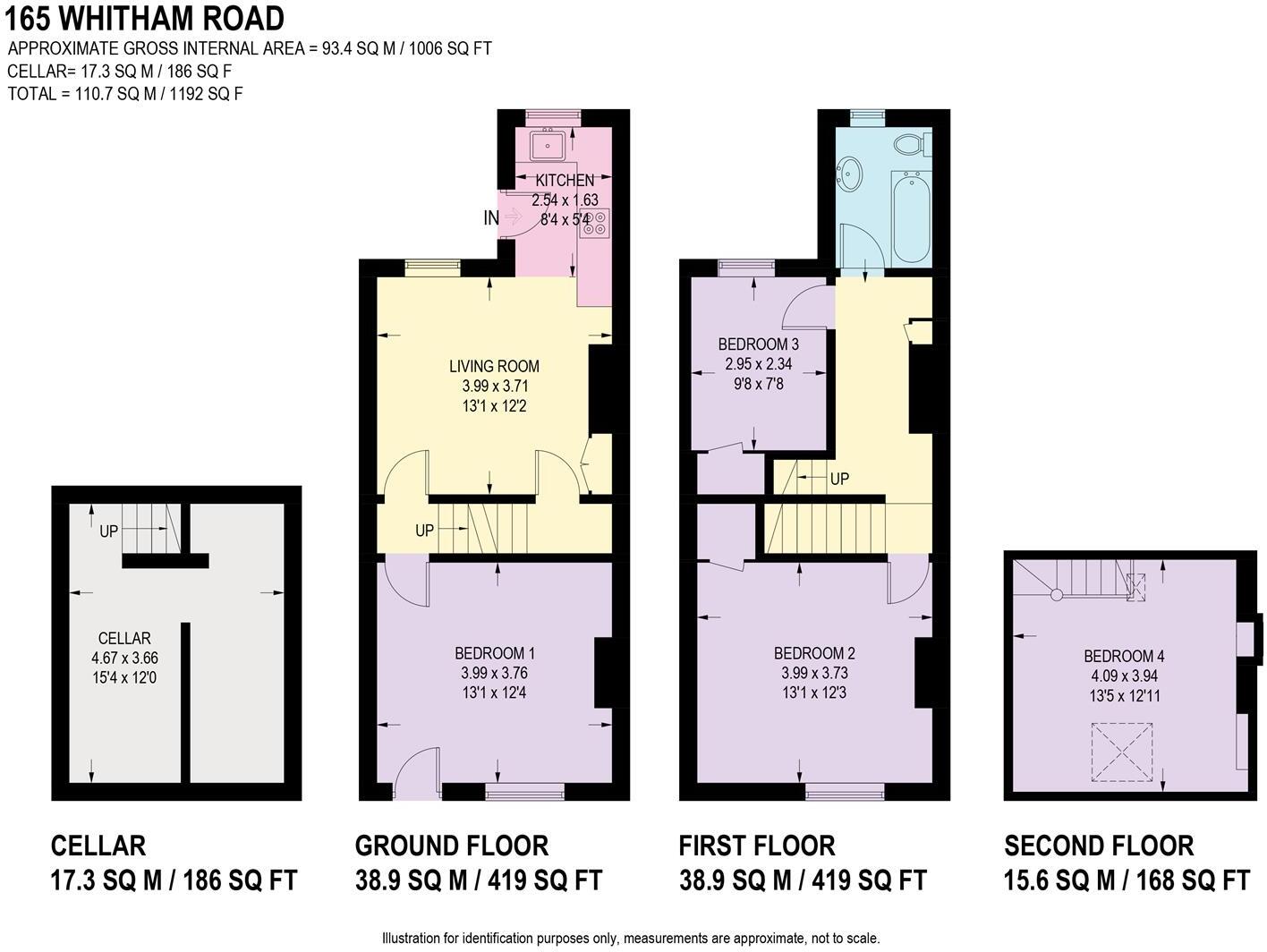 165 Whitham Road, Broomhill, S10 2SN floorplan