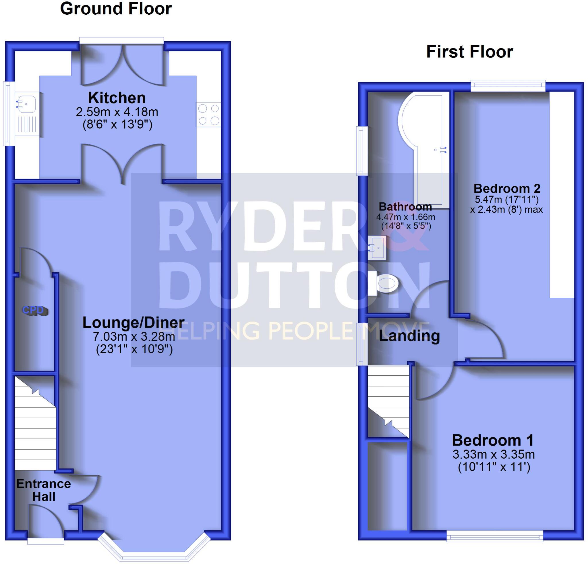 Knowl Road, Firgrove, Rochdale, Greater Manchester, OL16 floorplan