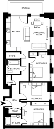 Fizzy East16 A - 7 Silvertown Way, London E16 1DL floorplan