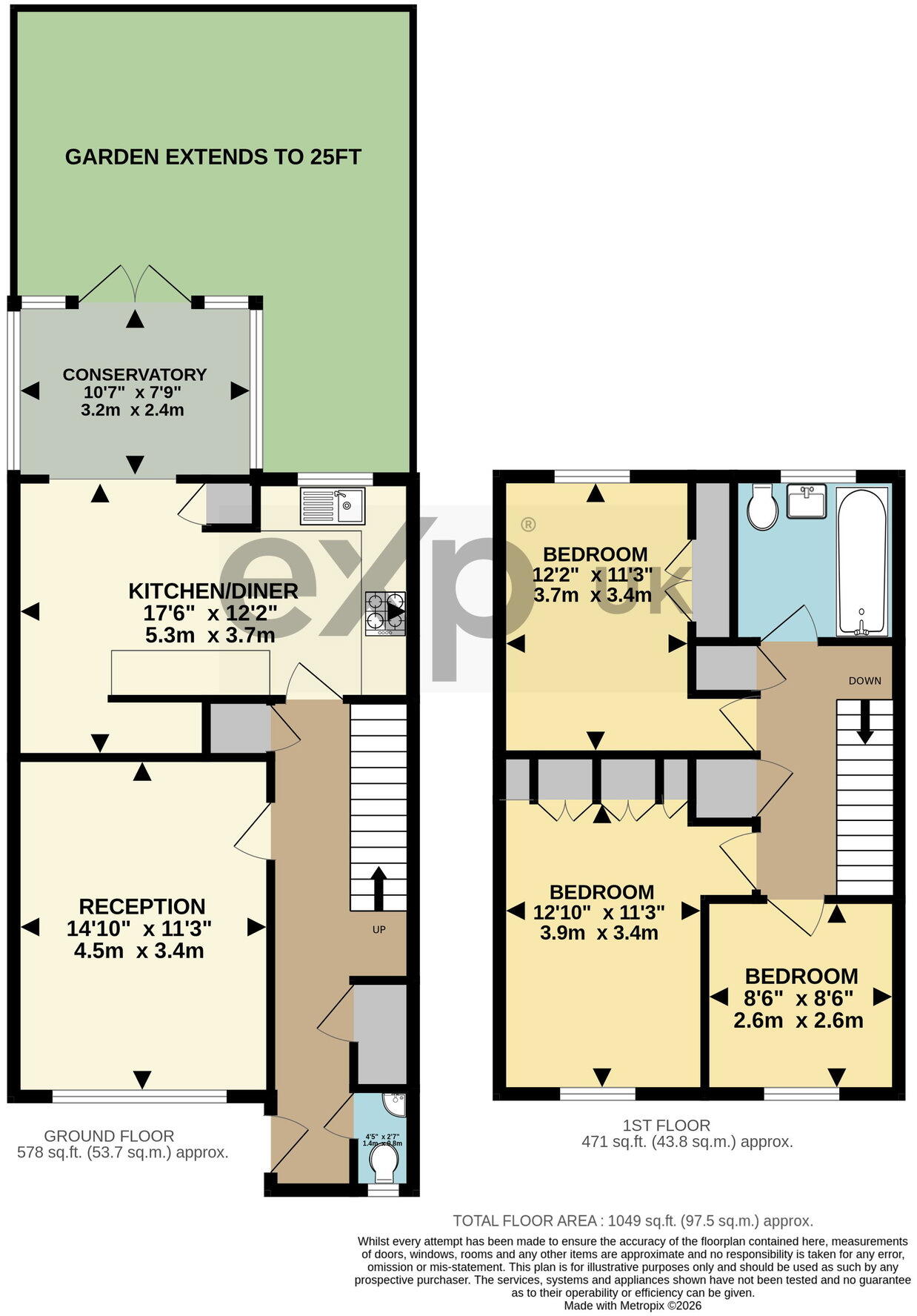 Pershore Close, Ilford, IG2 floorplan
