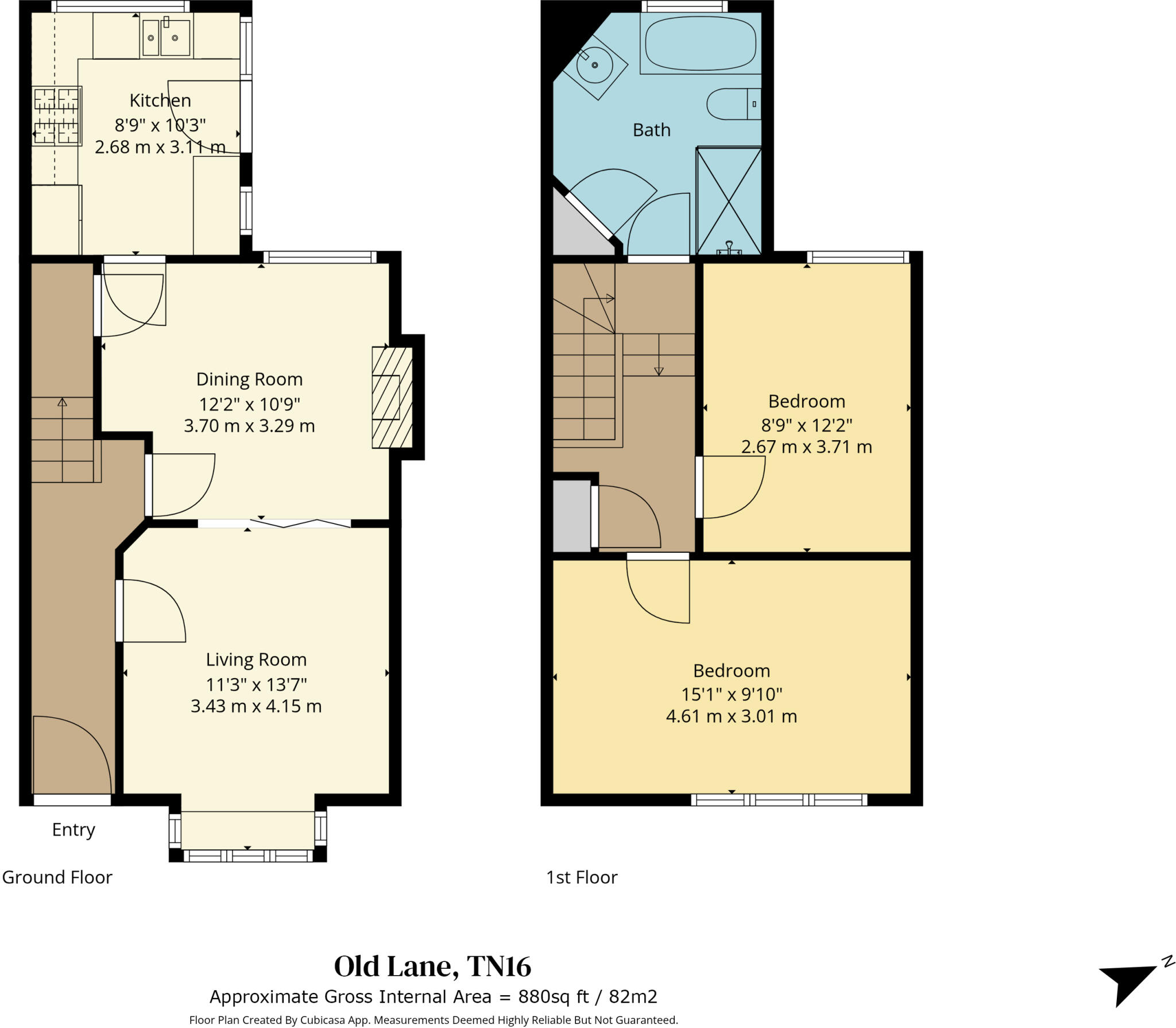 Old Lane, Tatsfield, Westerham, Surrey, TN16 floorplan