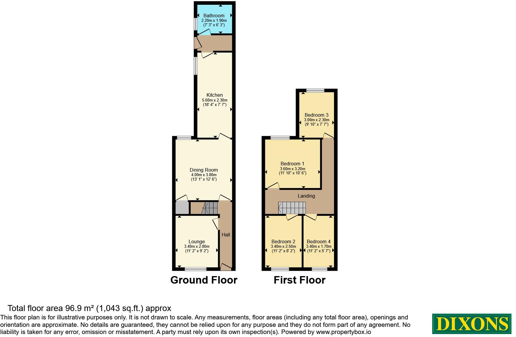 Grosvenor Road, Handsworth, Birmingham, West Midlands, B20 floorplan