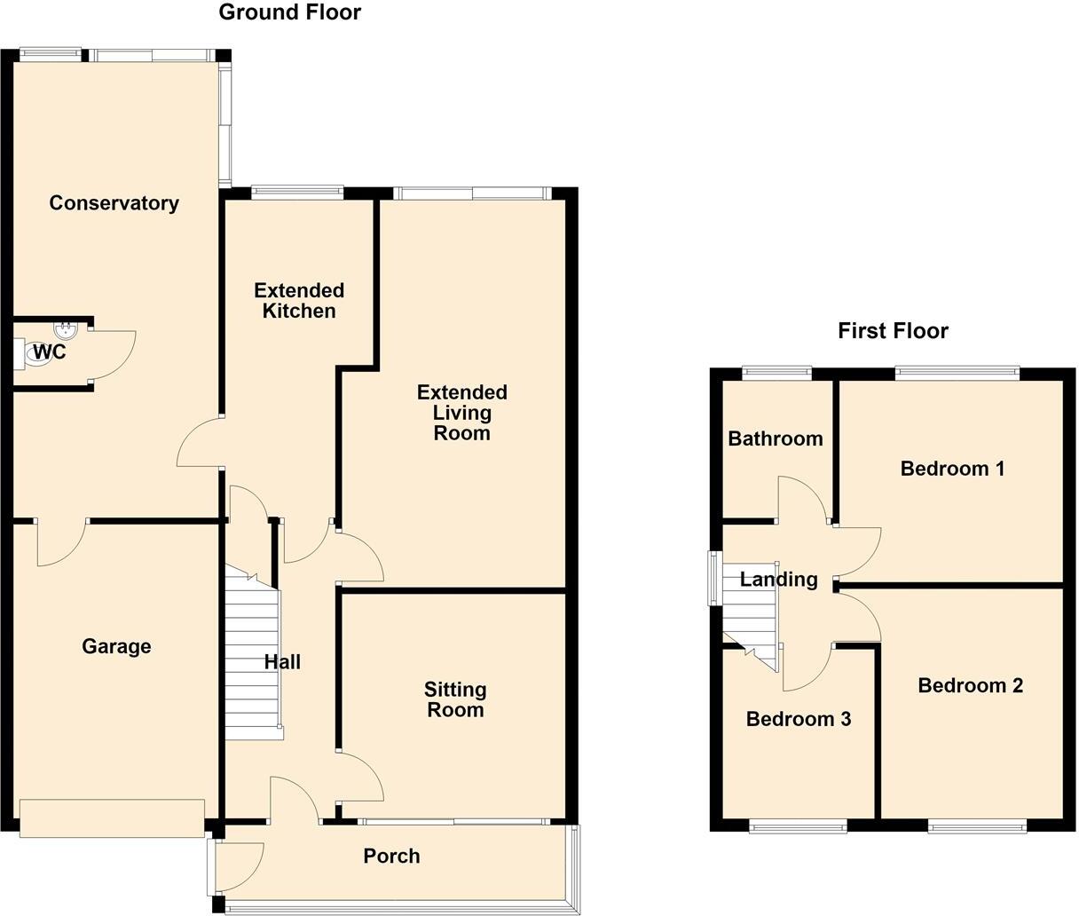 Sandringham Road, Penn, Wolverhampton floorplan