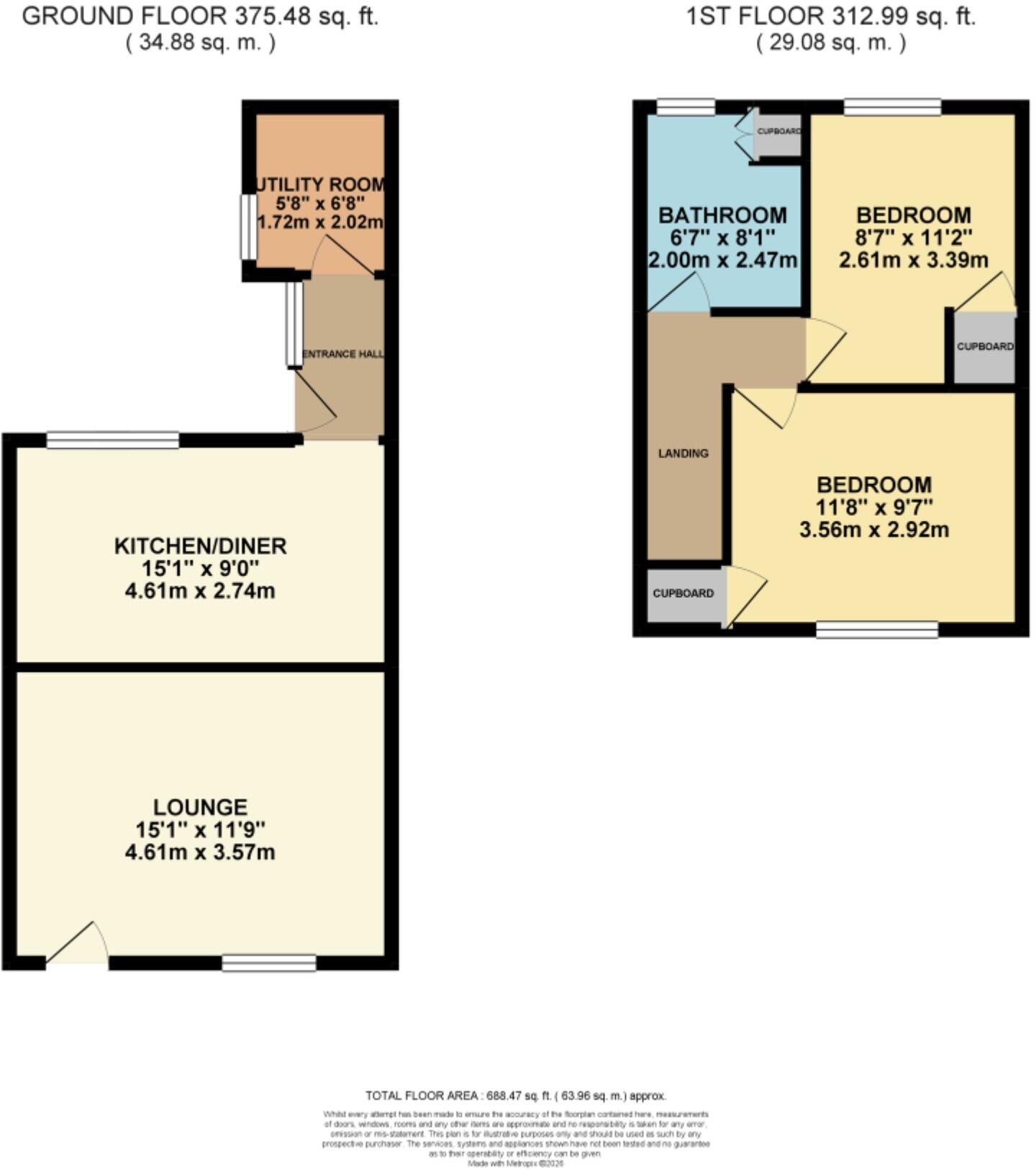 Bailey Lane, Nottingham, NG12 floorplan