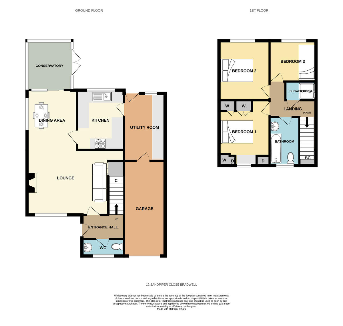 Sandpiper Close, Bradwell floorplan