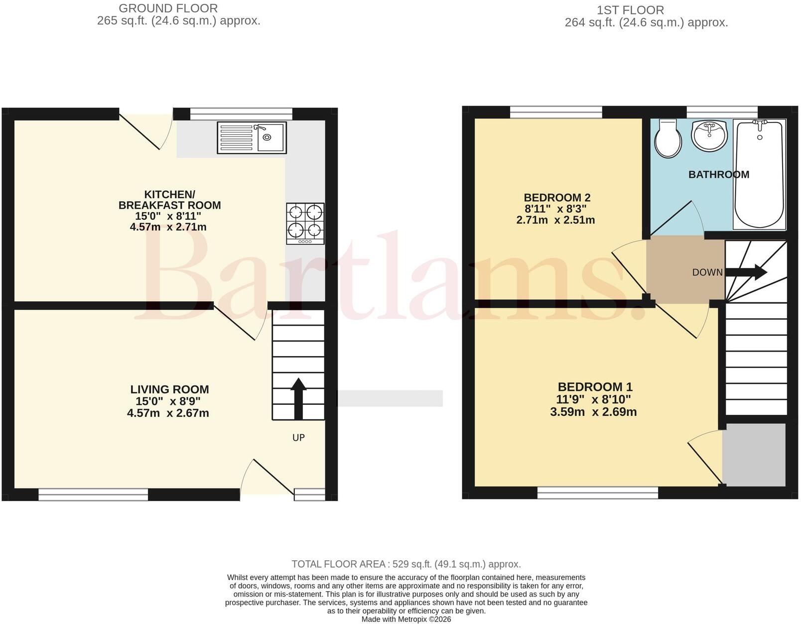 Brookside Close, Wombourne, WV5 floorplan