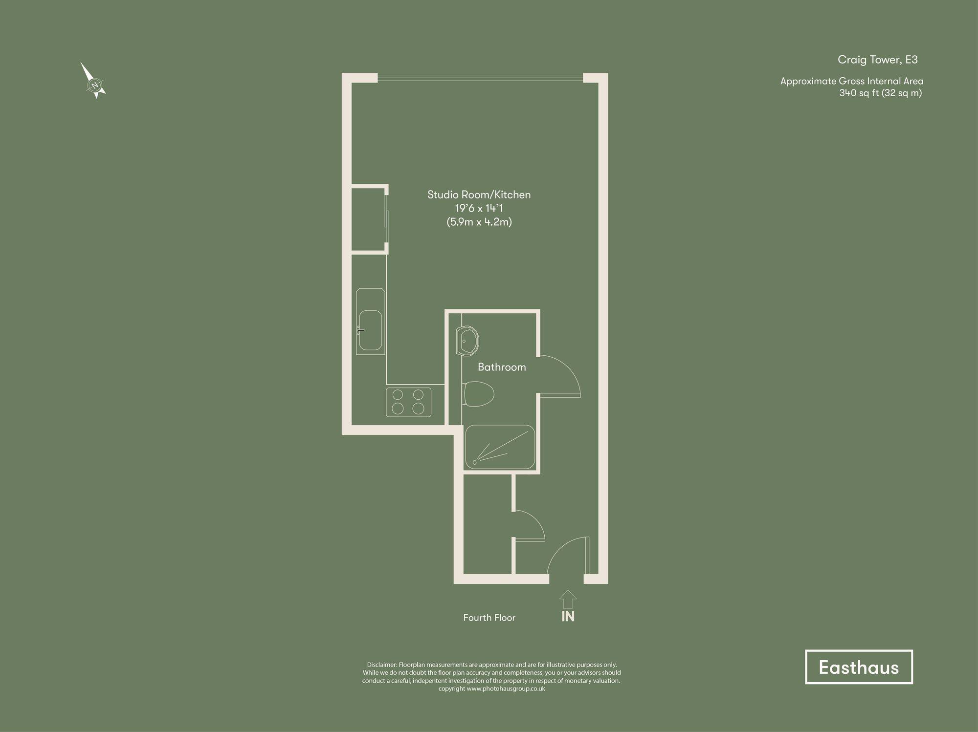 Aqua Vista Square, Craig Tower, E3 floorplan
