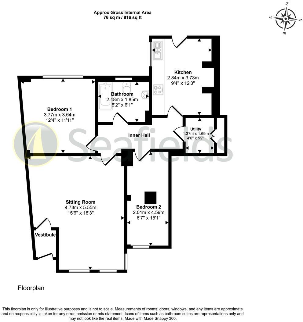 Church Street, Seaview, PO34 5EN floorplan