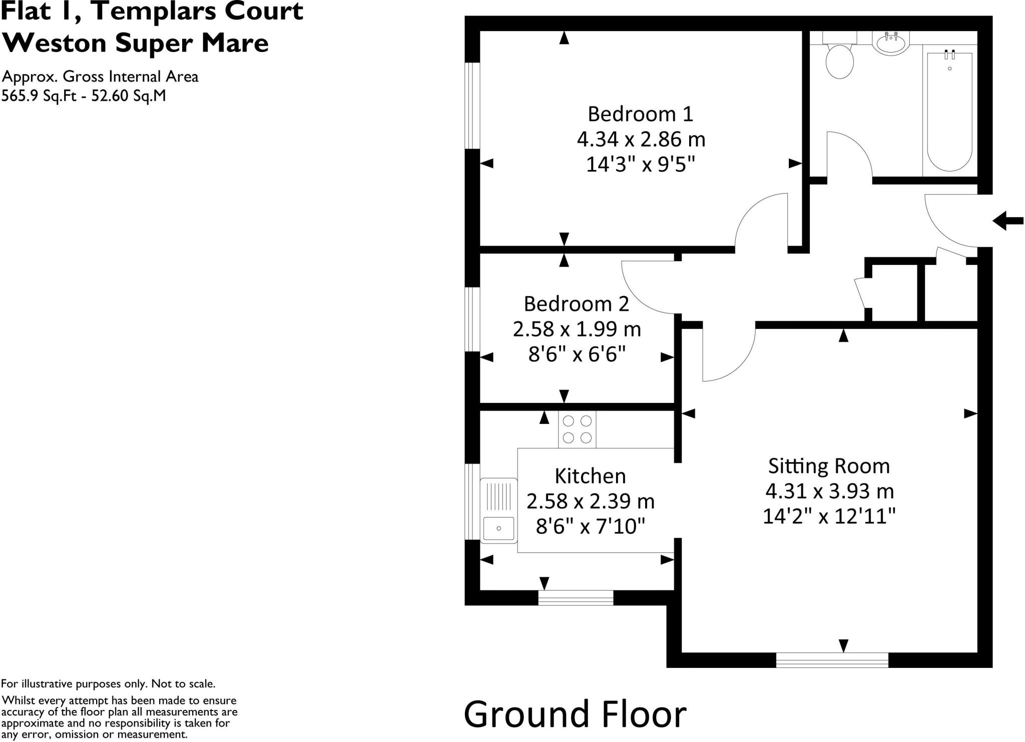 Pennycress, Locking Castle - NO CHAIN   floorplan