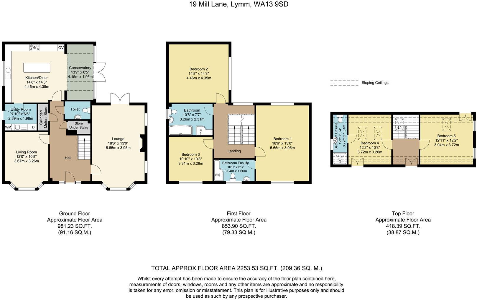 Mill Lane, Lymm floorplan
