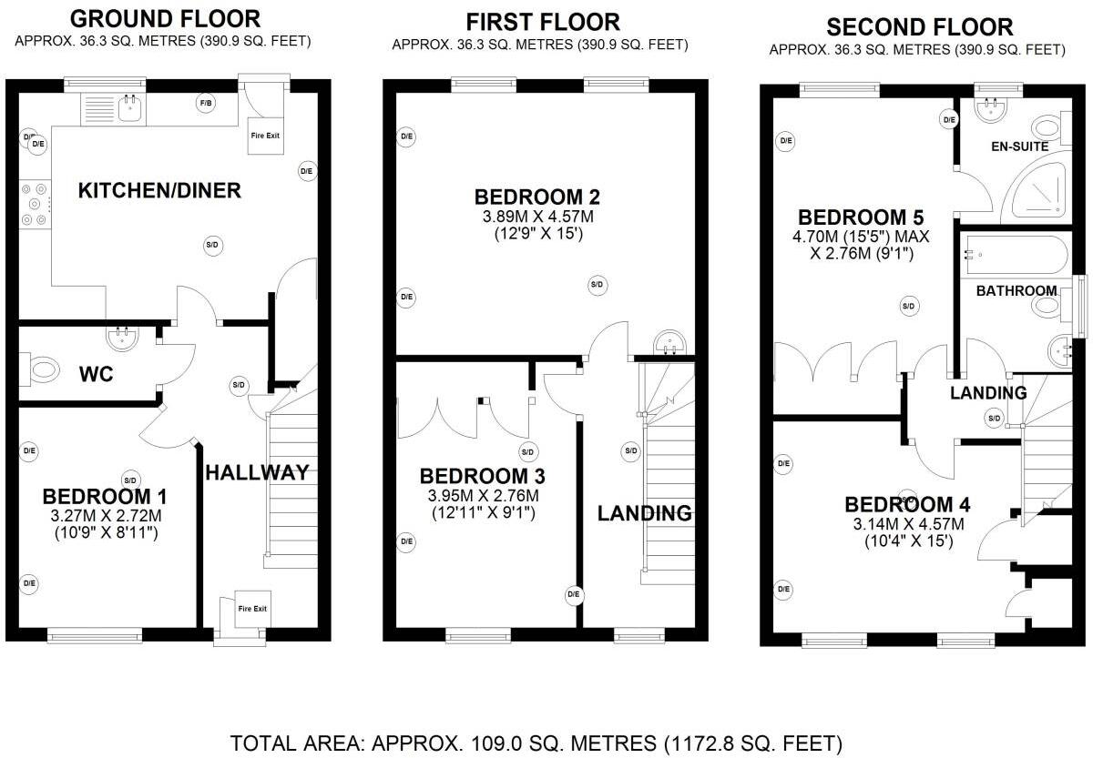 Errington Close, Hatfield, Hertfordshire floorplan