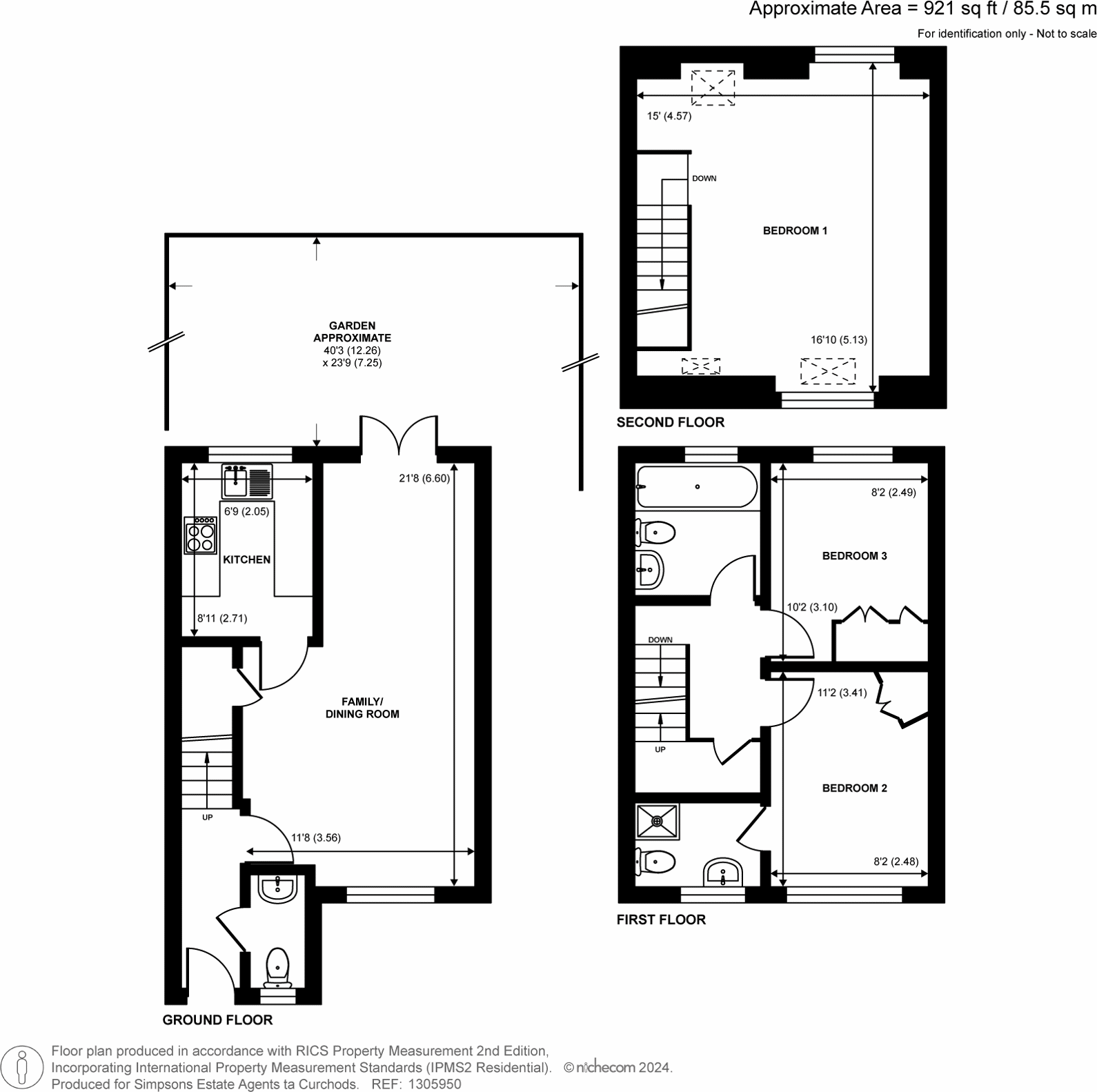 Leigh Road, Cobham, KT11 floorplan