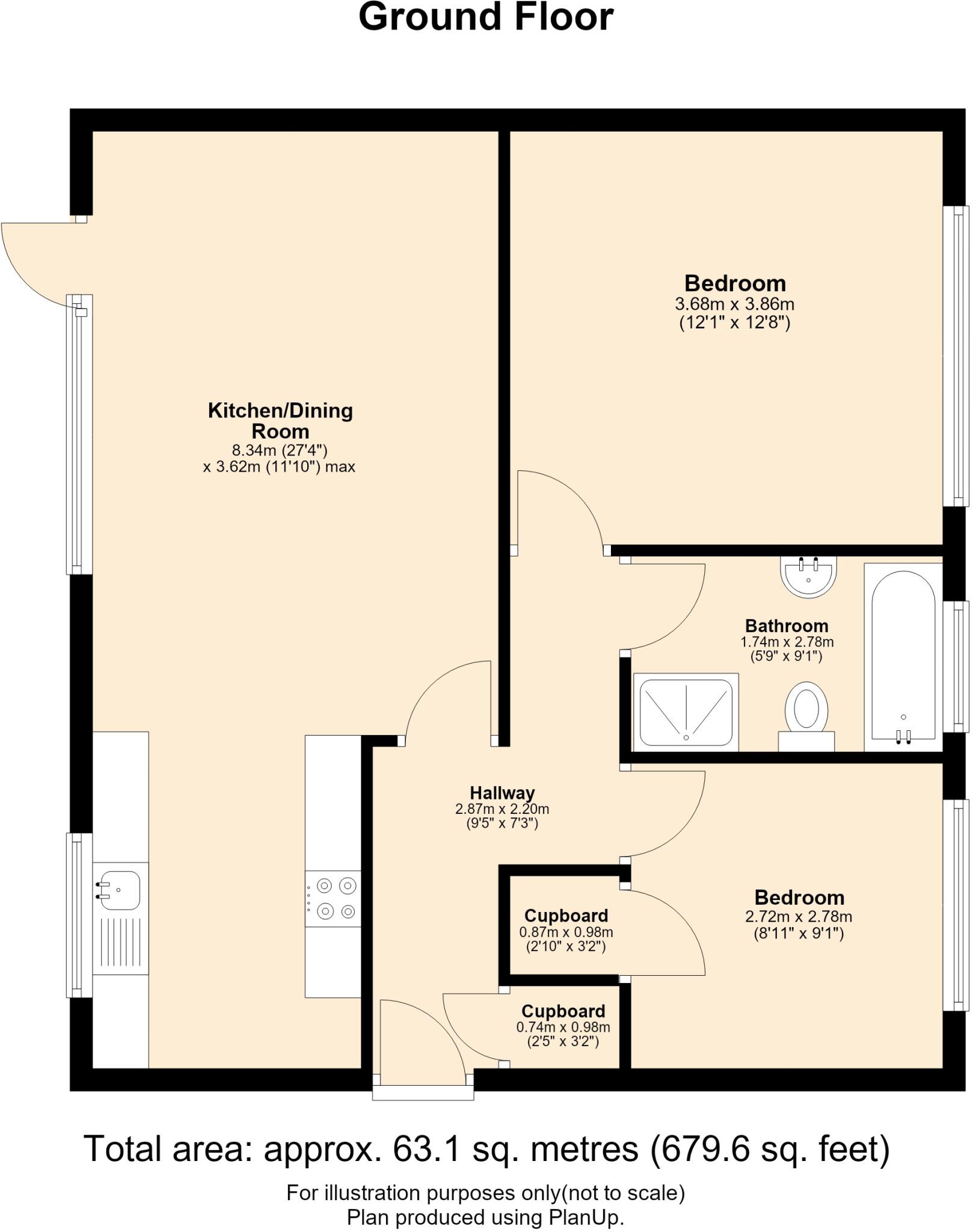 20 Lynwood Court, Middleton Road, Manchester. M8 4JX floorplan