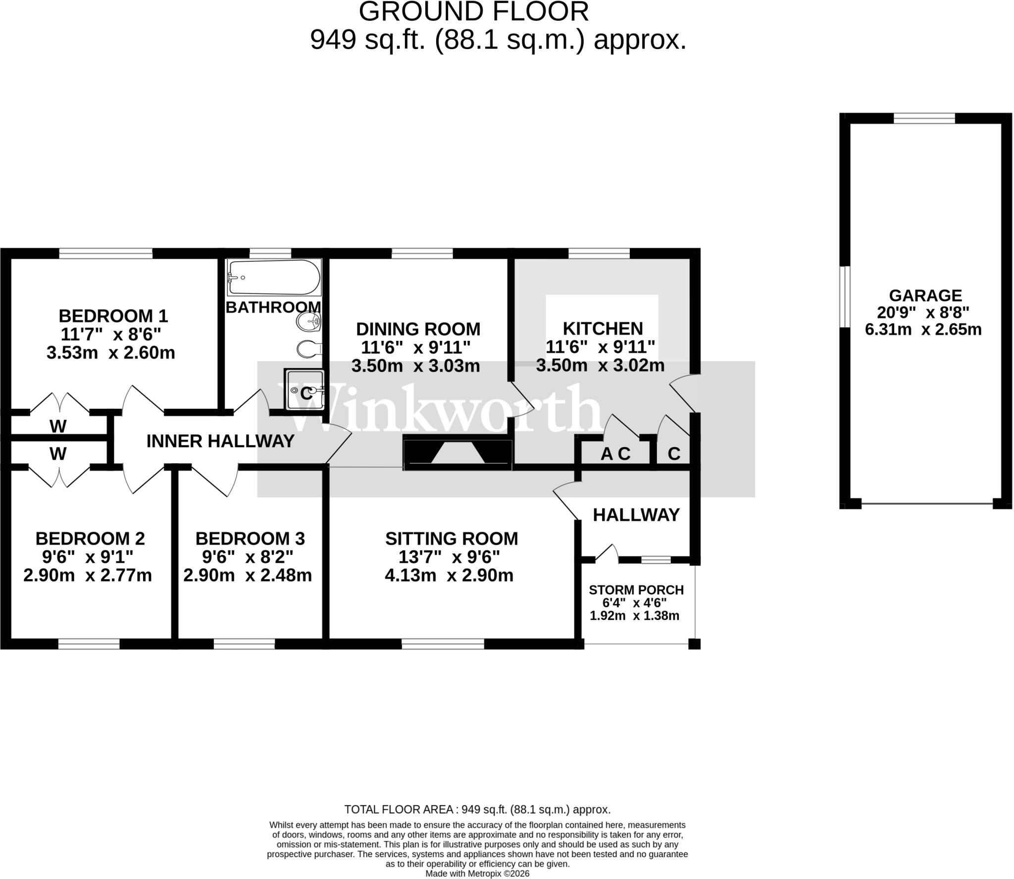 Ferry Road, Surlingham, Norwich, Norfolk, NR14 floorplan