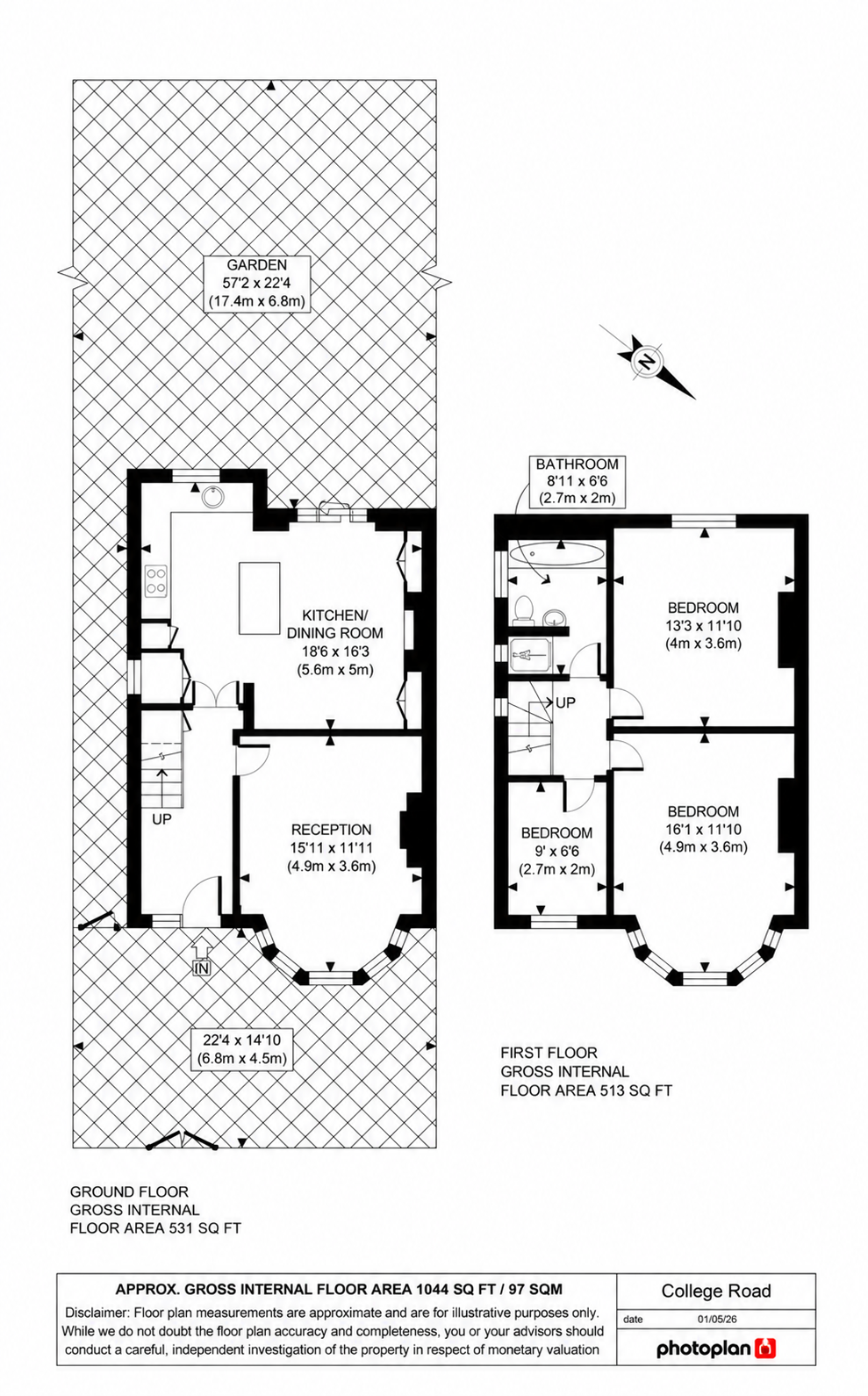 College Road, London, NW10 floorplan