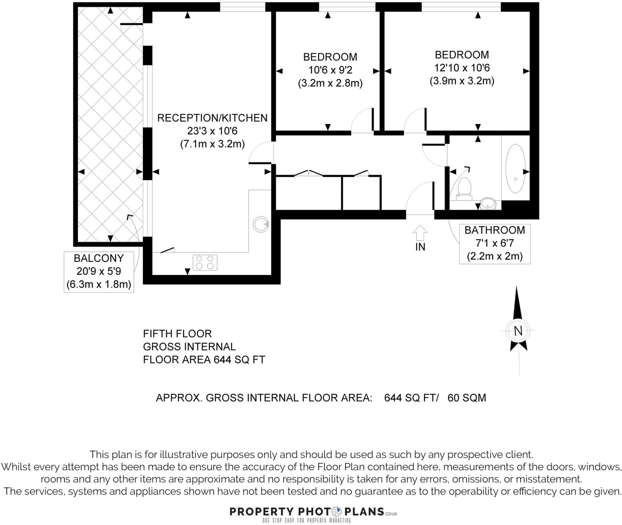 Cornelious apartments, Harrow floorplan