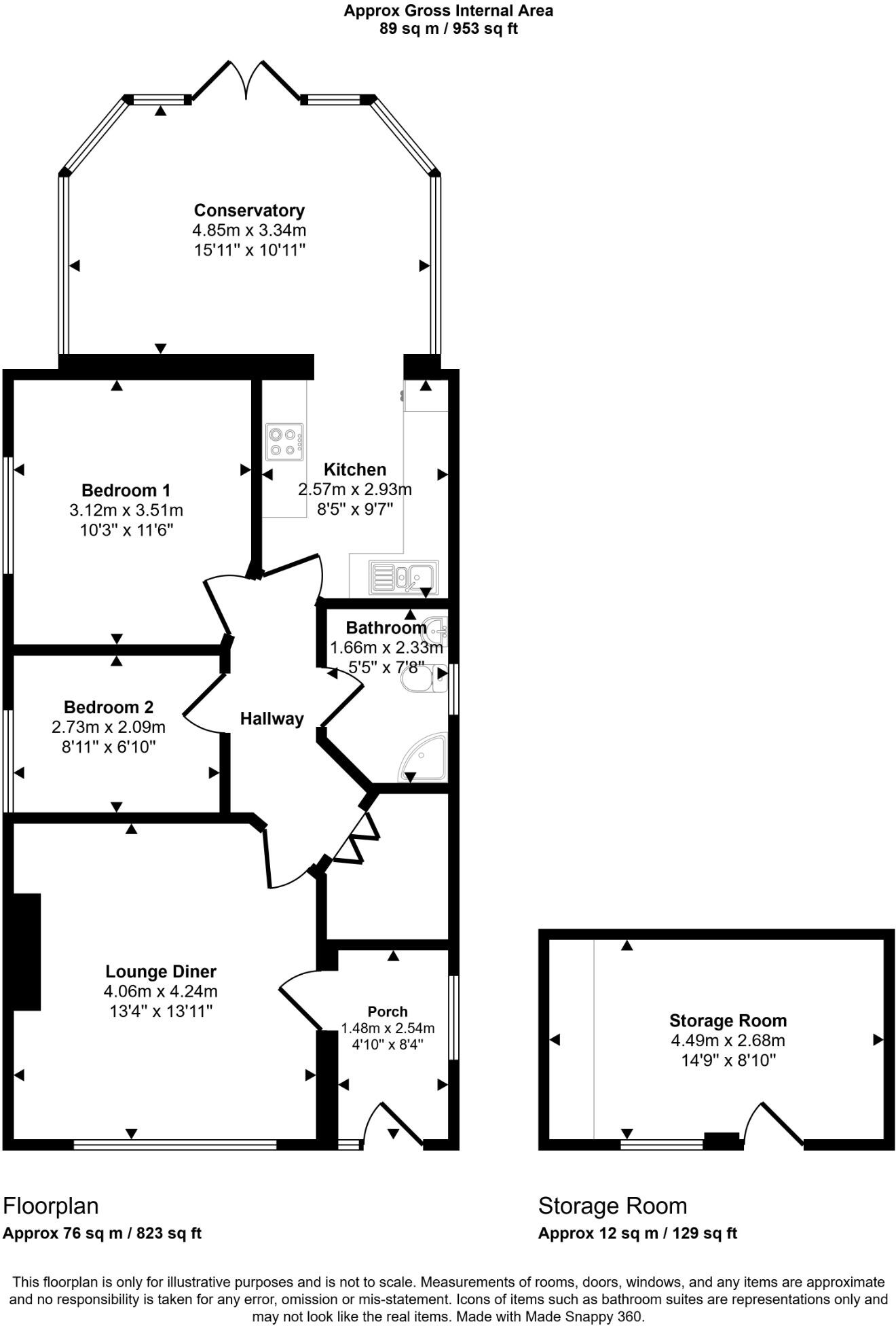 Knowles Avenue, Rhyl, Denbighshire, LL18 3TU floorplan