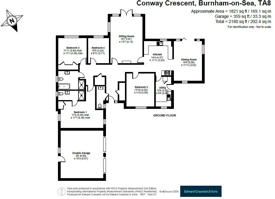 Conway Crescent, Burnham On Sea, Somerset, TA8 floorplan