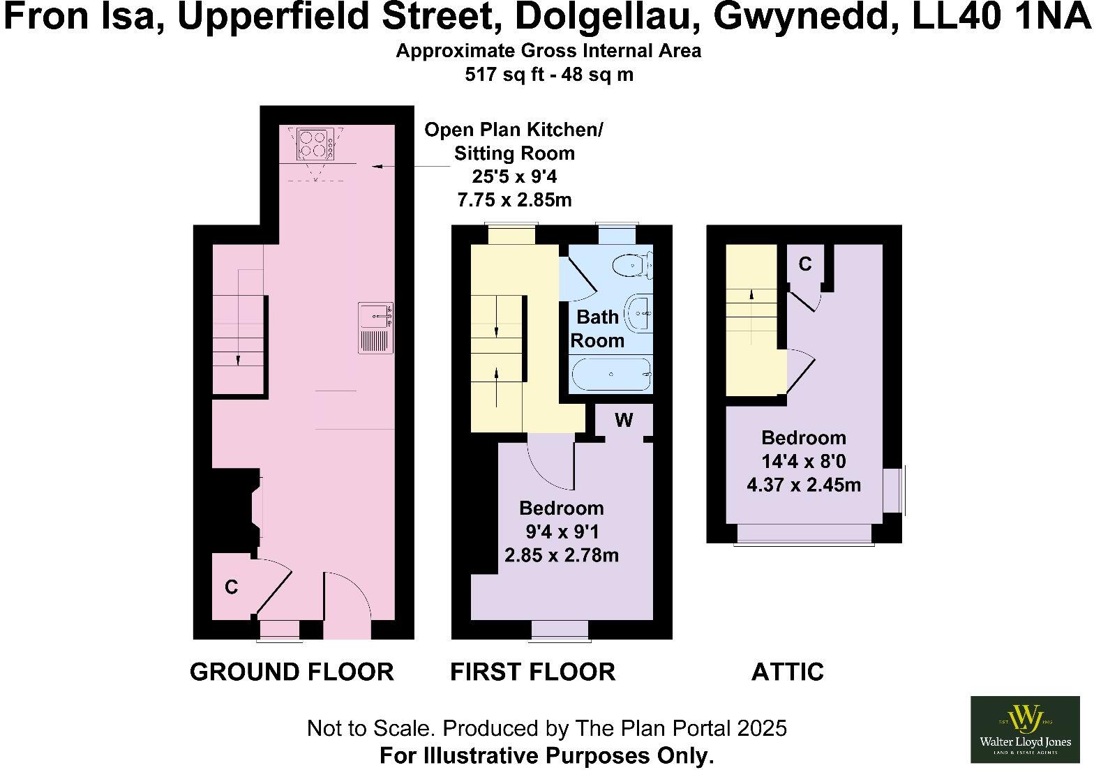 Fron Isa, Upperfield Street, Dolgellau, LL40 1NA floorplan