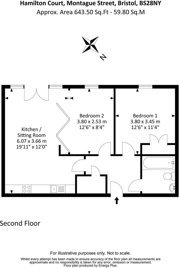 46 Hamilton Court, Montague Street floorplan