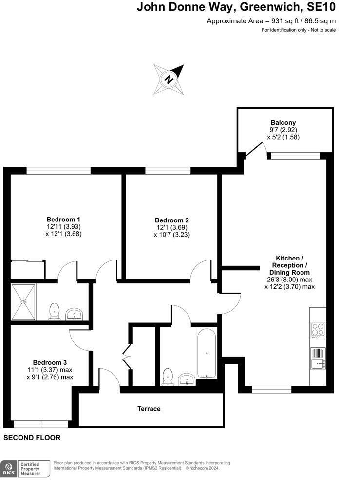 Bellville House, 4 John Donne Way, Greenwich, London, SE10 floorplan