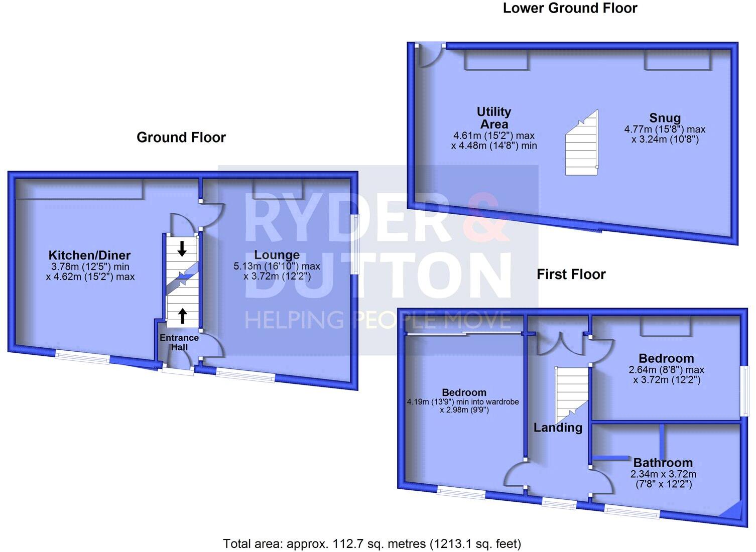 Lee Street, Uppermill, Saddleworth, OL3 floorplan