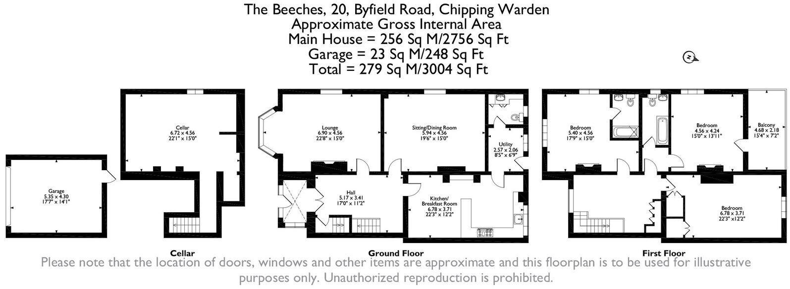 The Beeches, Chipping Warden, OX17 floorplan