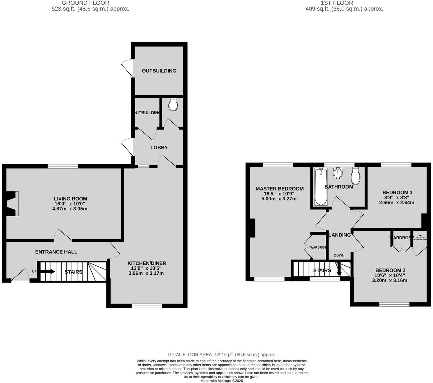 The Fairway, Banbury OX16 0RJ floorplan