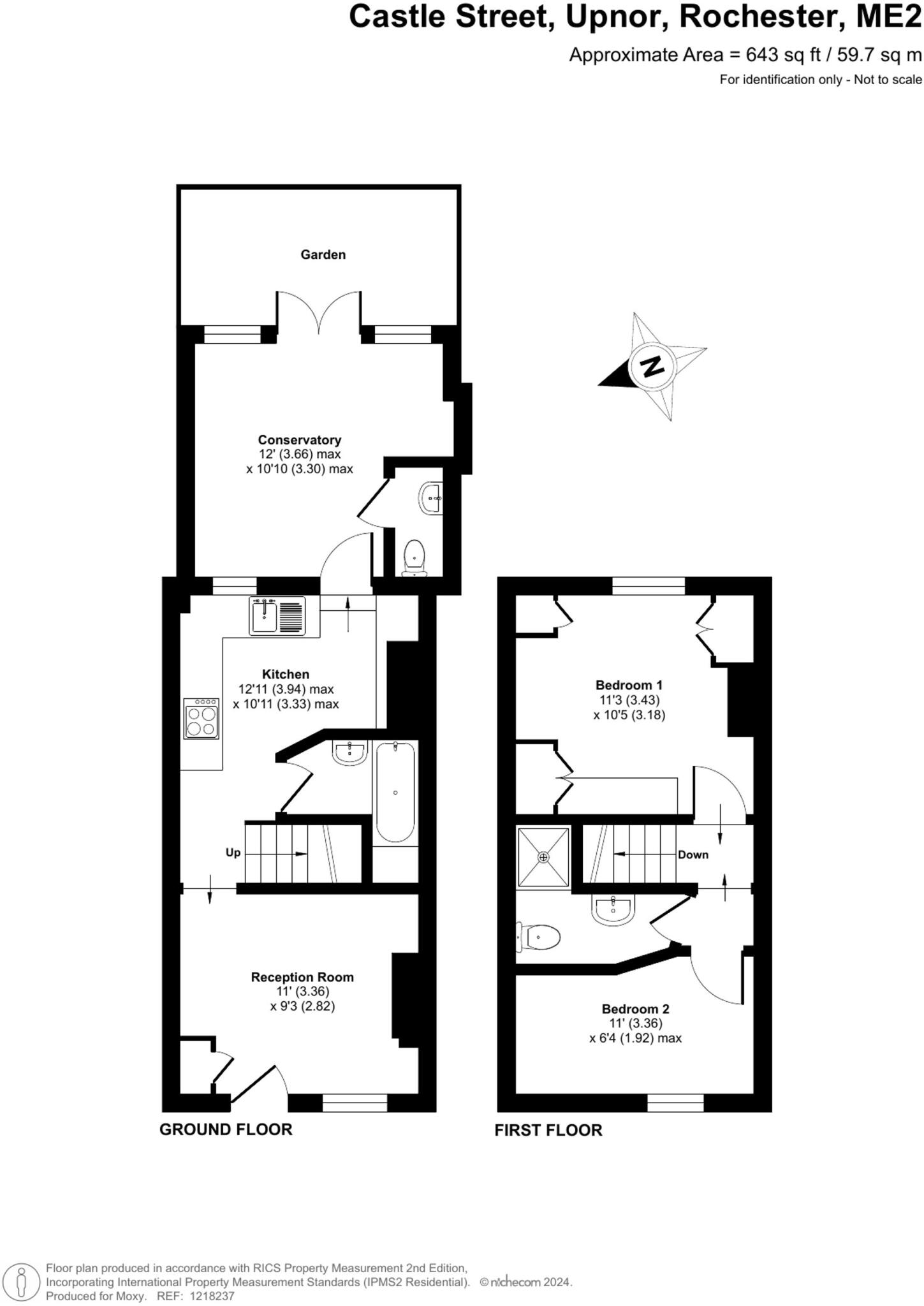Castle Street, Upnor, Rochester, Kent. ME2 floorplan