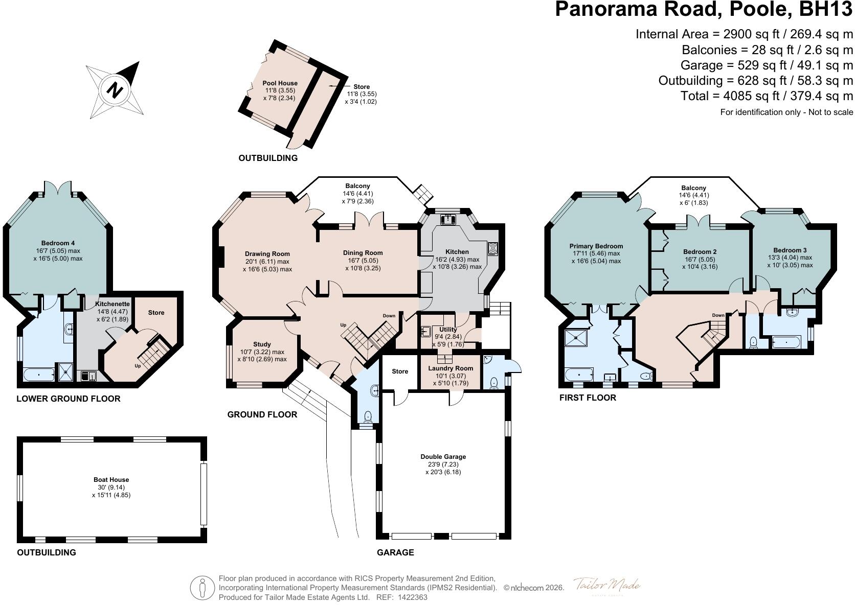Panorama Road, Sandbanks, Poole, Dorset, BH13 floorplan