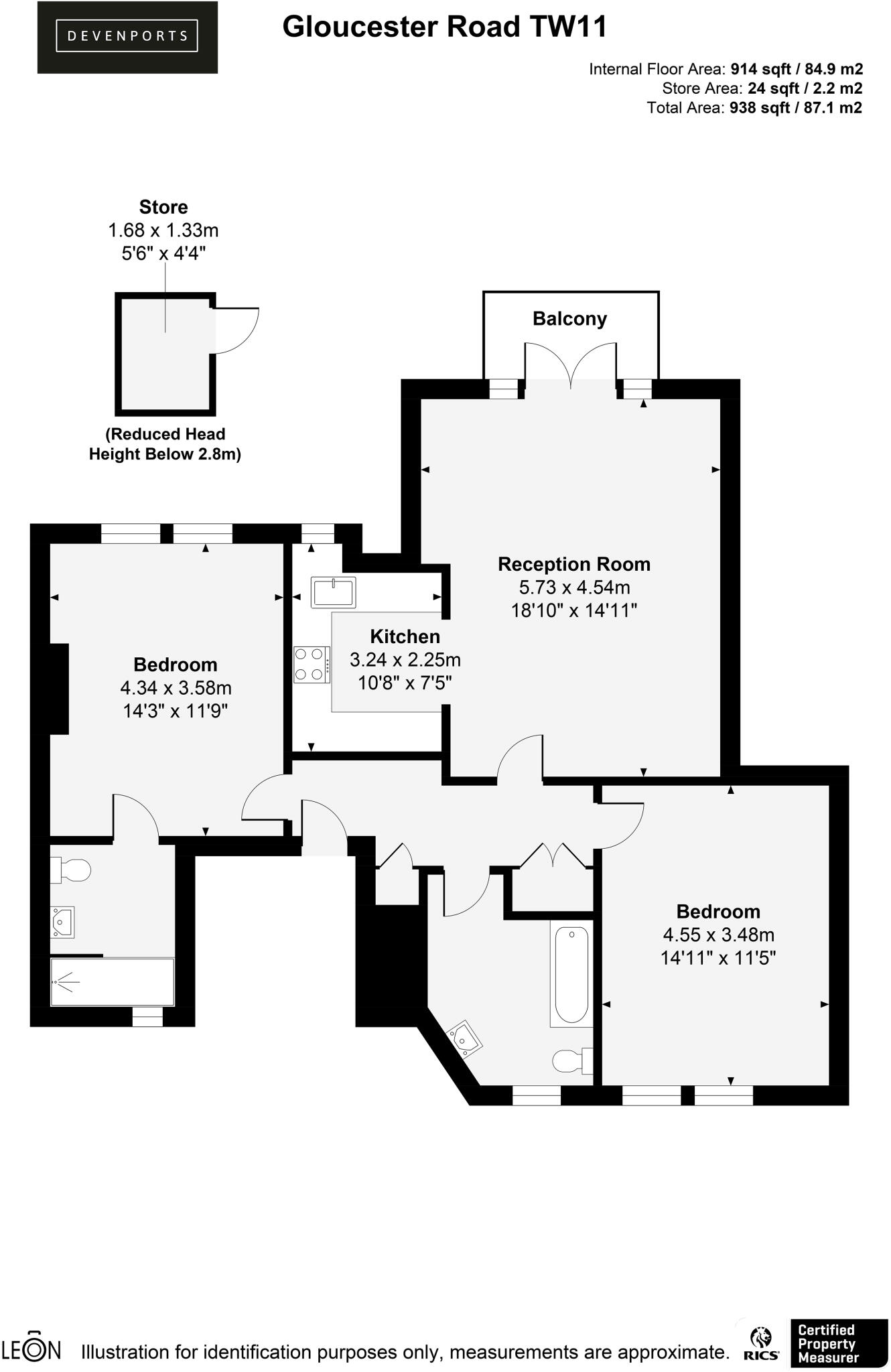 Gloucester Road, Teddington, TW11 floorplan