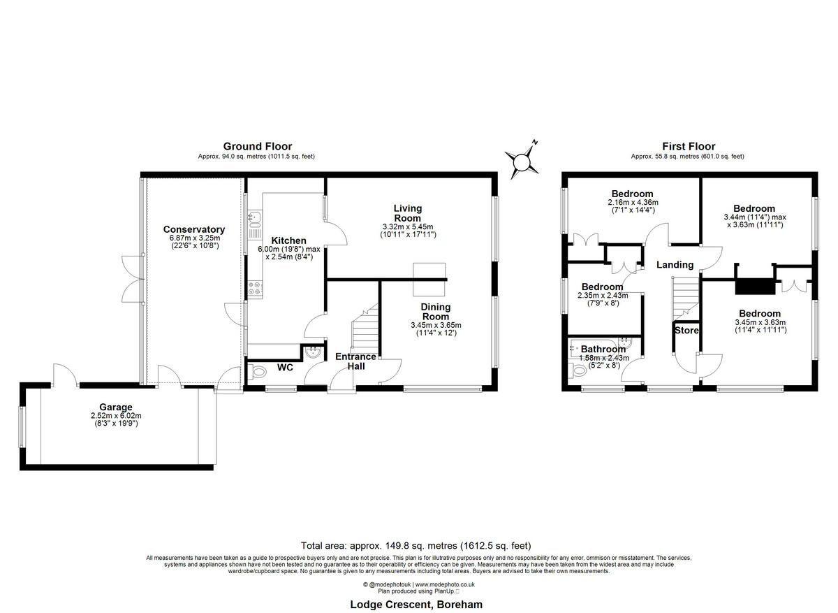 Lodge Crescent, Boreham, CM3 3 floorplan
