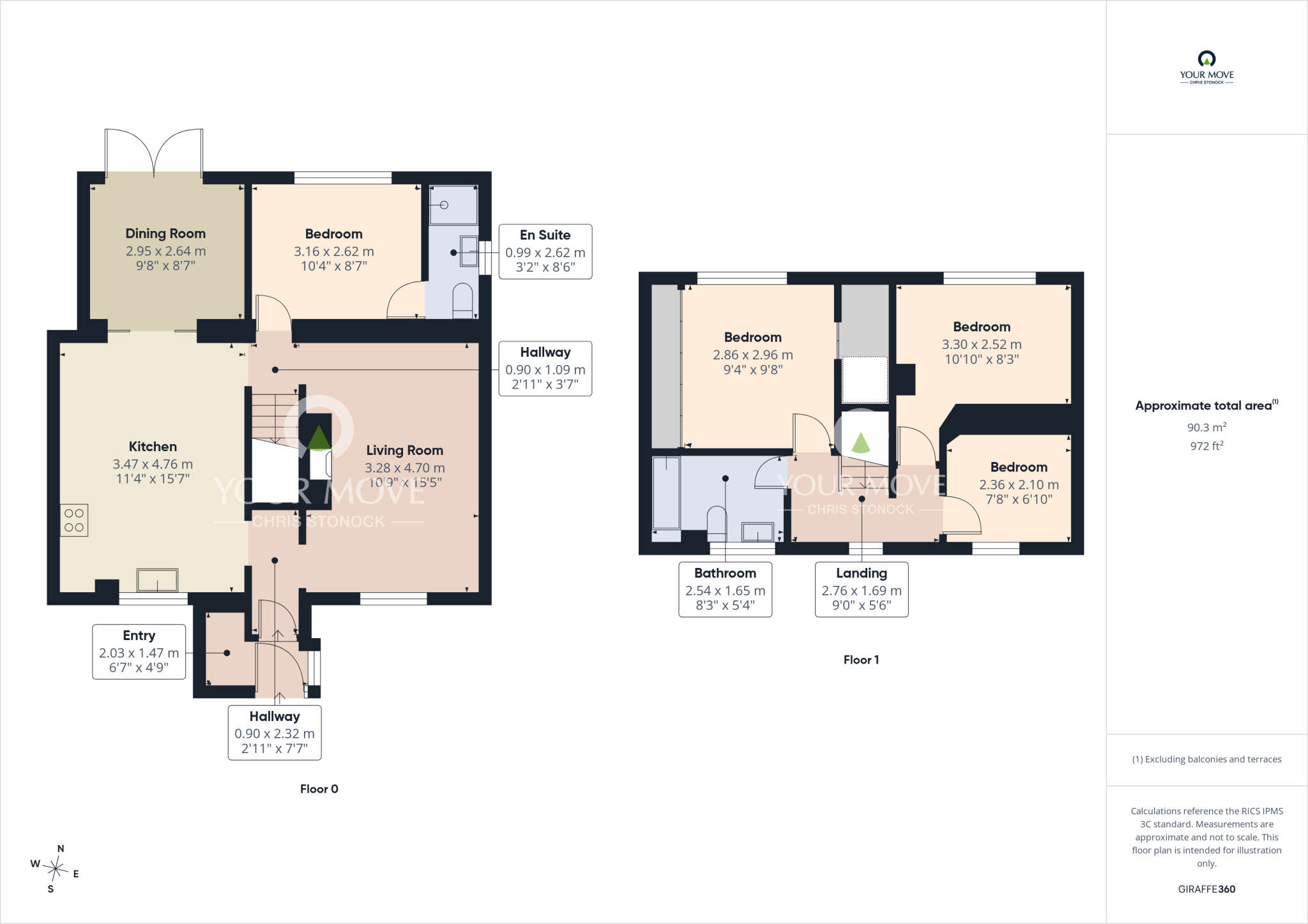 Highridge, Birtley, Chester Le Street, Tyne and Wear, DH3 floorplan