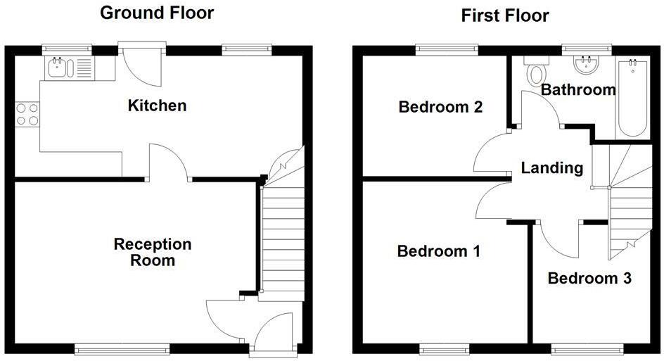 Kent Walk, Heywood floorplan