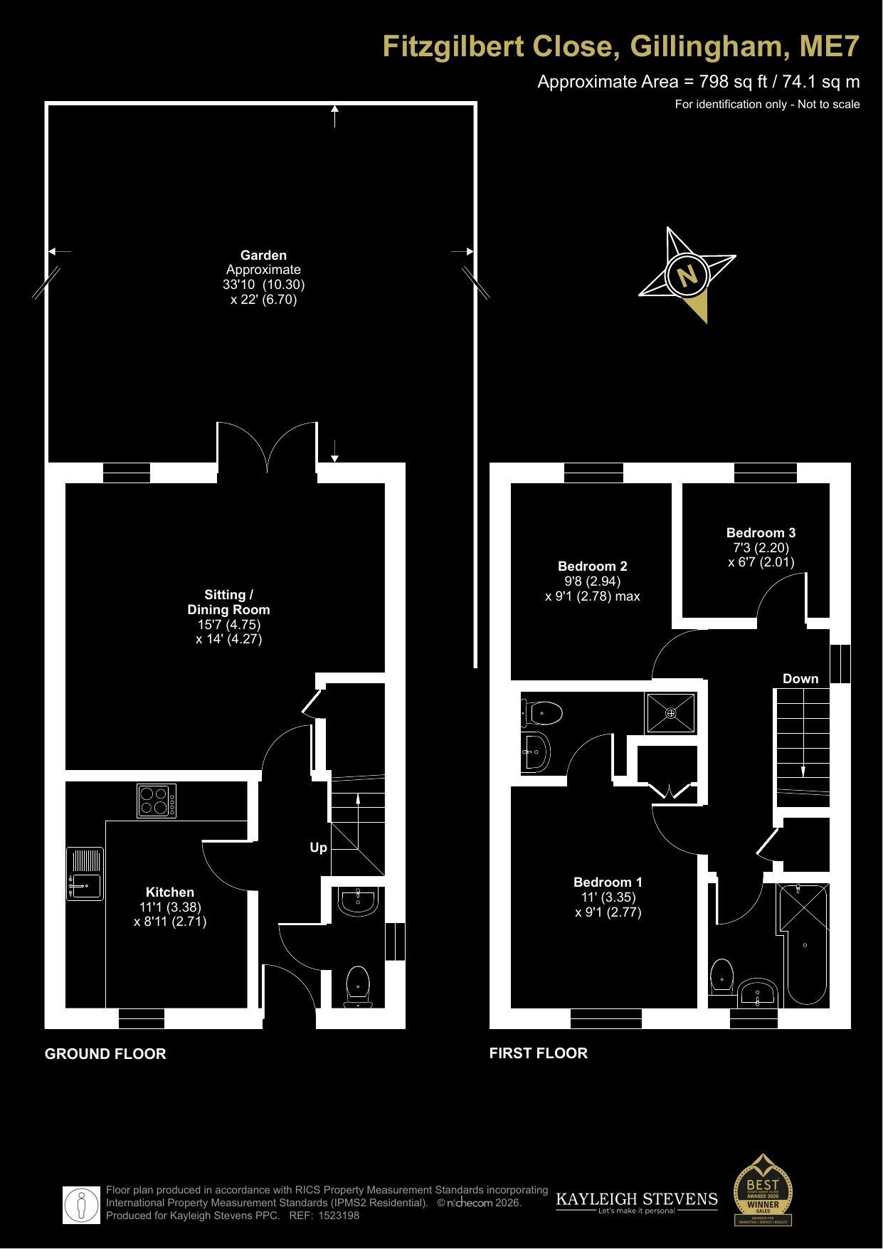 Stylish, move-in-ready living with three bedrooms, two bathrooms and a beautifully transformed garden floorplan